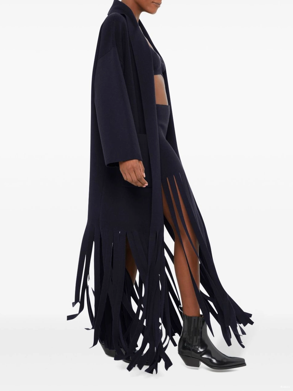 Affordable fringed Women belted Alanui coat 0814